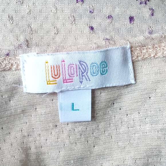 Lularoe Sarah Duster Geometric Cardigan Sz L - Picture 6 of 7